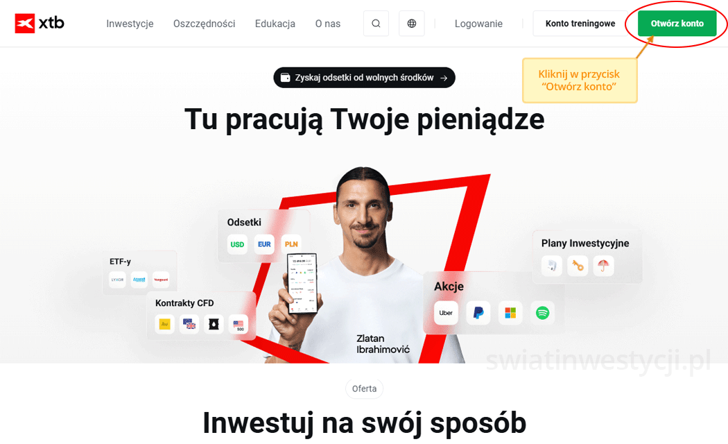 jak otworzyć konto XTB online