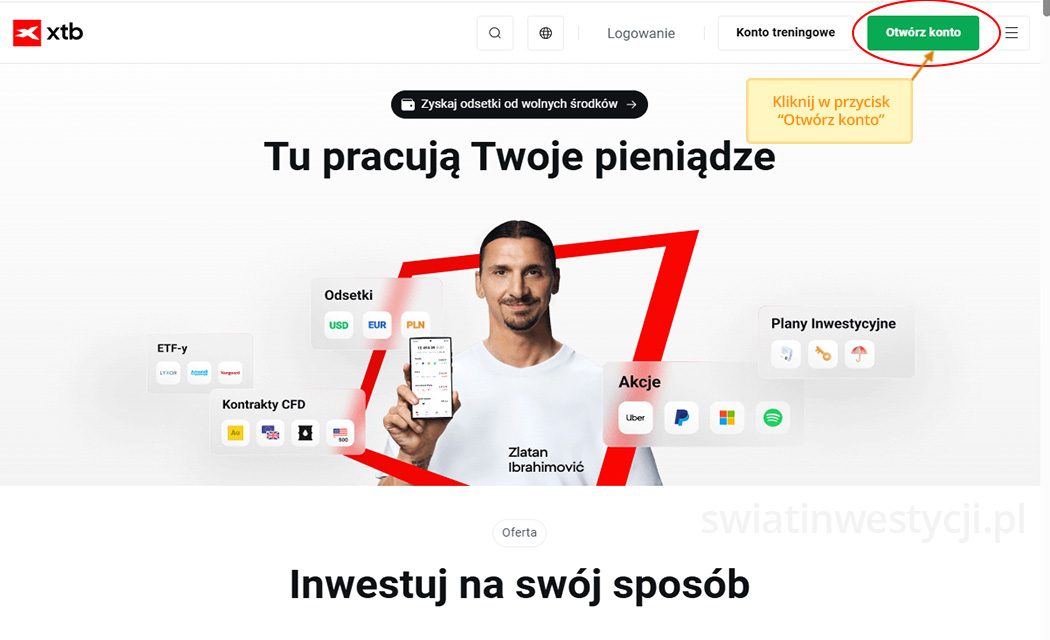 jak otworzyć konto XTB online
