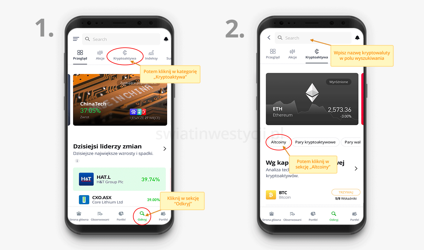 Kup kryptowaluty za pośrednictwem brokera