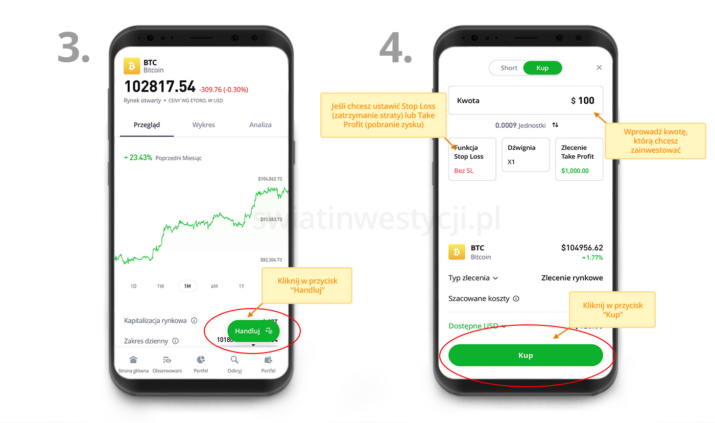 zainwestuj w bitcoiny za pośrednictwem naszej recenzji etoro